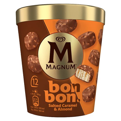 Magnum Bon Bon Salted Caramel & Almond (12 x 17ml) pack shot
