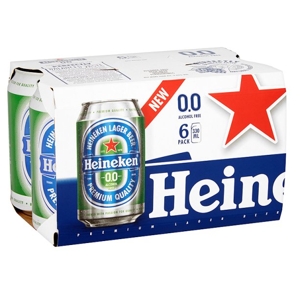 Heineken Can - 0% 6pk (6 x 330ml) pack shot
