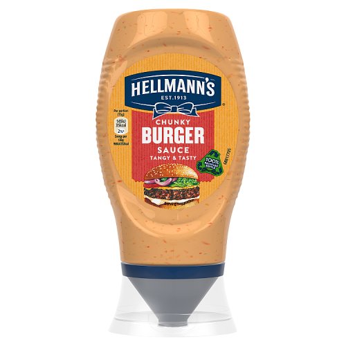Hellmanns Chunky Burger Sauce 250g pack shot