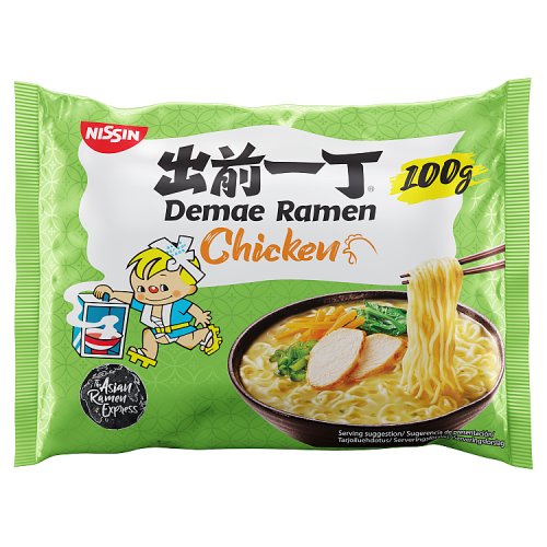 Nissin Demae Ramen Chicken Noodles 100g pack shot