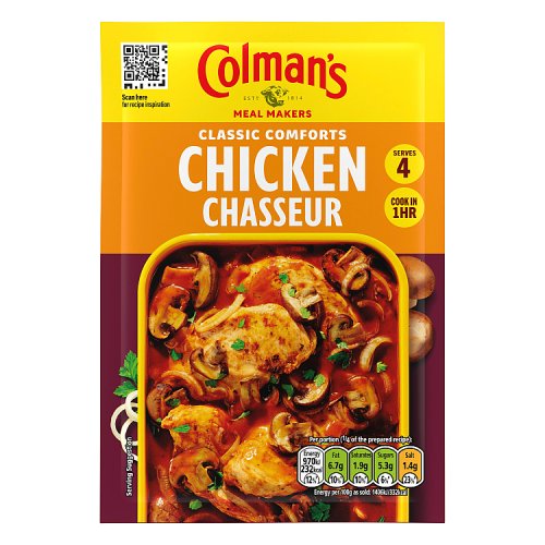 Colmans Chicken Chasseur Recipe Mix 43g pack shot