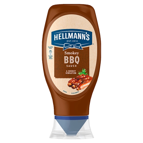 Hellmanns Smokey BBQ Squeezy 430ml pack shot