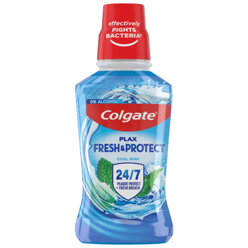 Colgate Plax Coolmint Alcohol Free 250ml pack shot