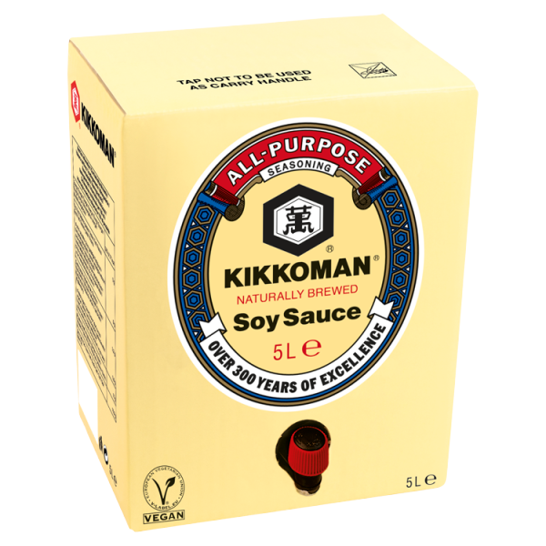 Kikkoman Soy Sauce 5Ltr pack shot