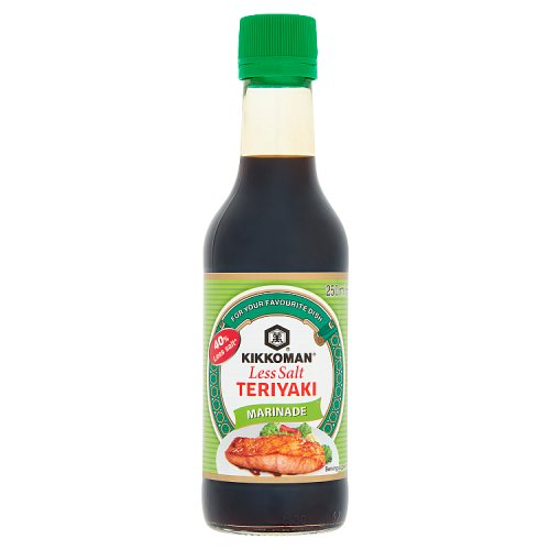 Kikkoman Less Salt Teriyaki Marinade 250ml pack shot