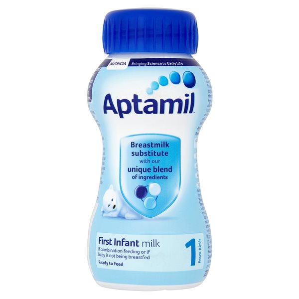 Aptamil First Milk Ready To Feed 200ml pack shot
