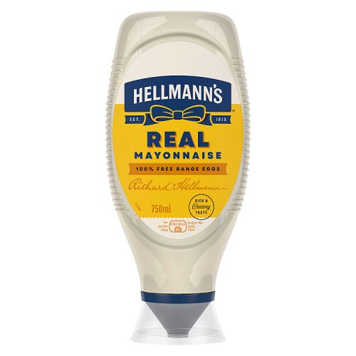 Hellmanns Mayonnaise Squeezy Real 750ml pack shot