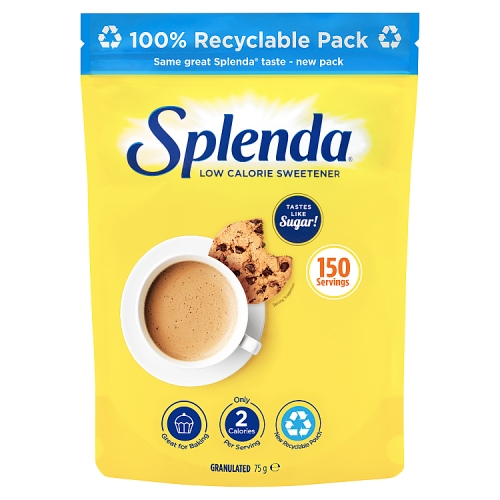 Splenda Granulated 75g pack shot