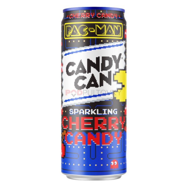 Candy Can Pac Man Cherry 330ml pack shot