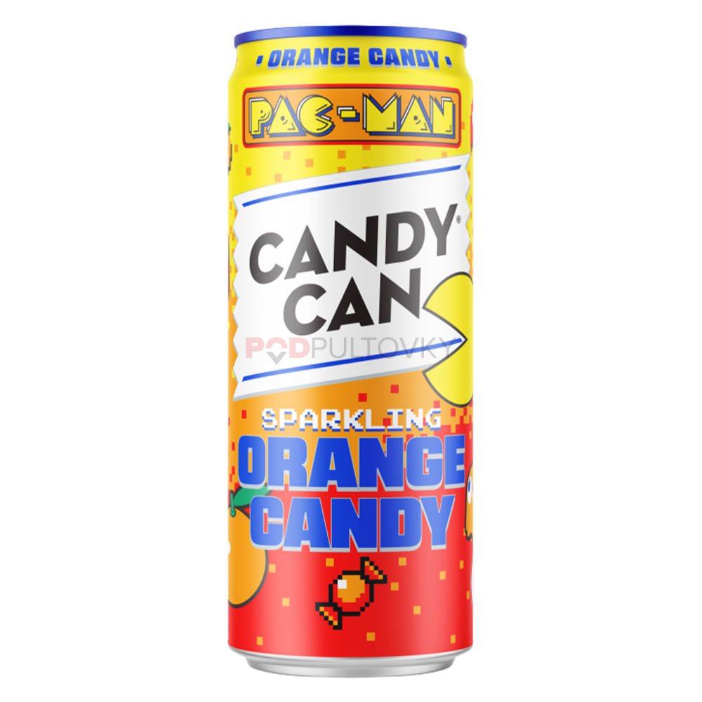 Candy Can Pac Man Orange 330ml pack shot