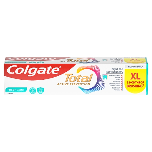 Colgate Total Active Prevention Freshmint Toothpaste 125ml pack shot