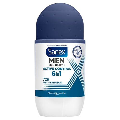 Sanex Roll on Men Active Fresh 72hr 50ml pack shot