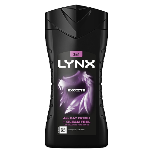Lynx Shower Gel Excite 225ml pack shot