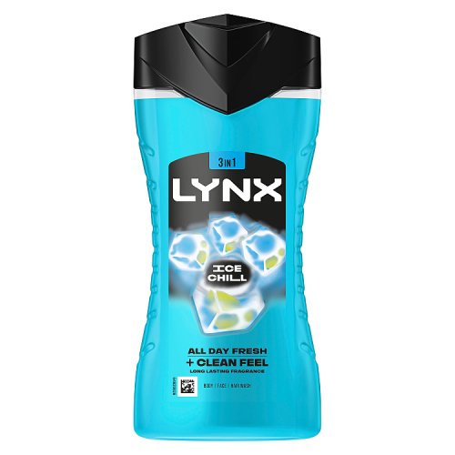 Lynx Shower Gel Ice Chill 225ml pack shot