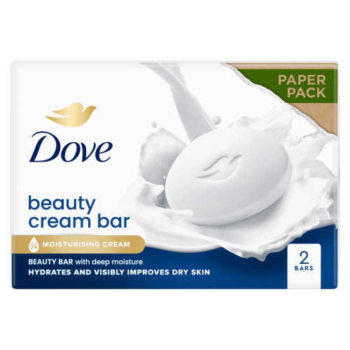 Dove Cream Bar 2pk (2 x 90g) pack shot
