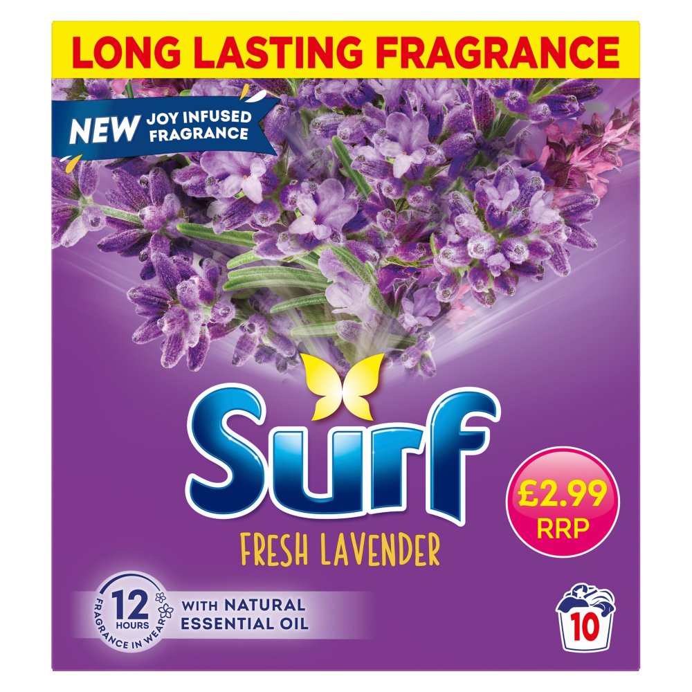 Surf Washing Powder Lavender 10w 500g PMP pack shot