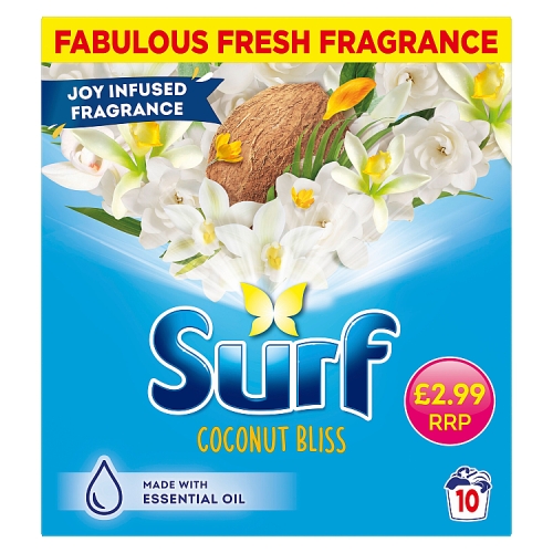 Surf Washing Powder Coconut 10w 500g PMP pack shot