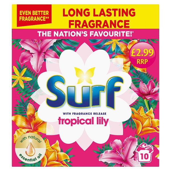 Surf Washing Powder Tropical 10w 500g PMP pack shot