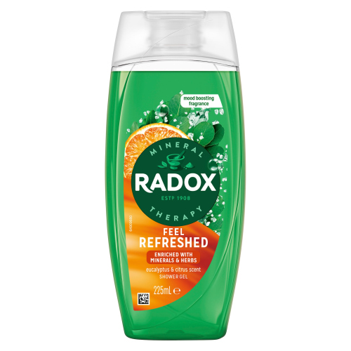 Radox Shower Gel Feel Refreshed 225ml pack shot
