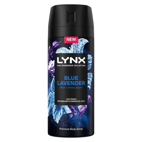 Lynx Bodyspray Fine Fragrance Blue Lavender 150ml pack shot