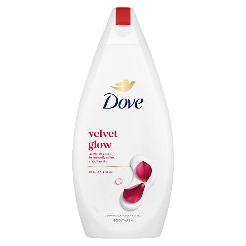 Dove Silky Velvet Body Wash  450ml pack shot