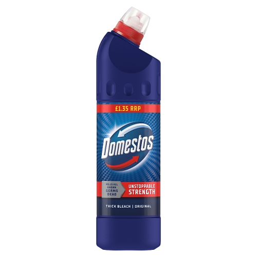 Domestos Bleach Regular 750ml PMP pack shot