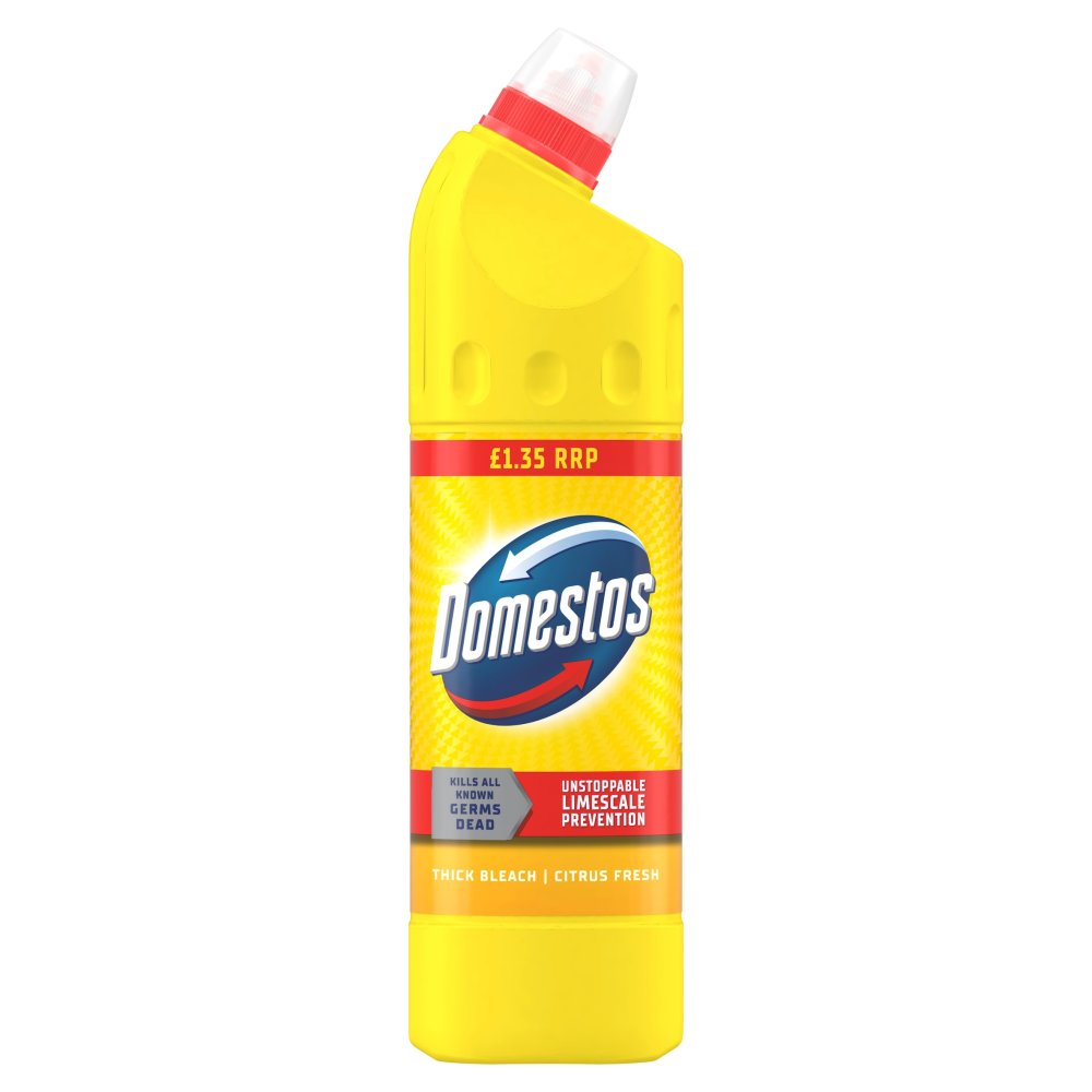 Domestos Bleach Citrus 750ml PMP pack shot