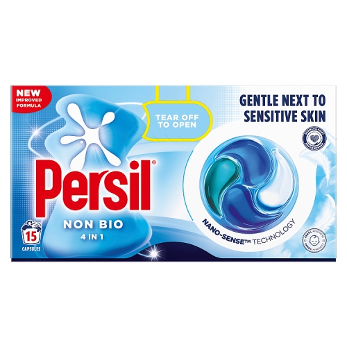 Persil 4 in 1 Non Bio Caps 15w 204g pack shot