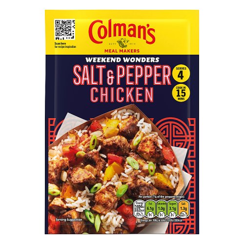 Colmans Big Night in Salt & Pepper Mix 23g pack shot