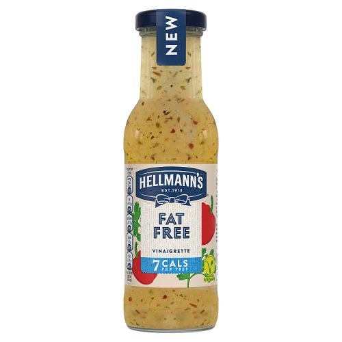 Hellmanns Salad Dressing & Dip Fat Free Vinaigrette 250ml pack shot