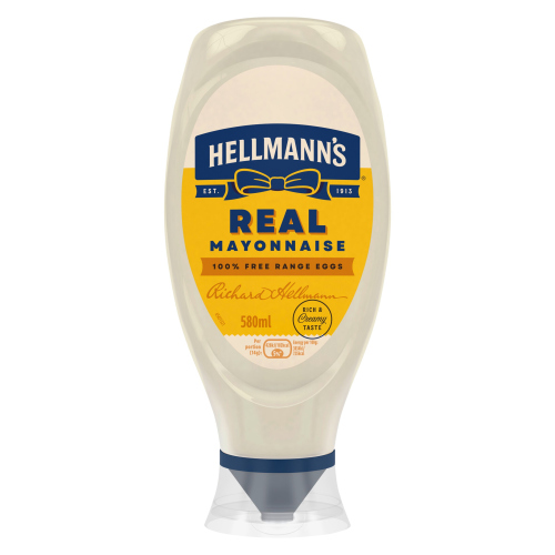 Hellmanns Real Mayo 580ml pack shot