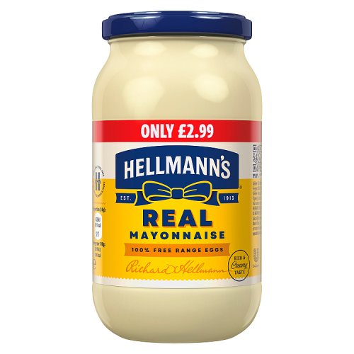 Hellmanns Mayonnaise Jar PM £2.99 400g pack shot