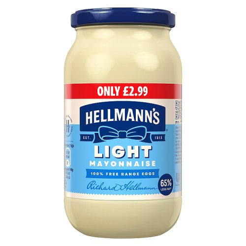 Hellmanns Light Mayo Jar PM £2.99 400g pack shot