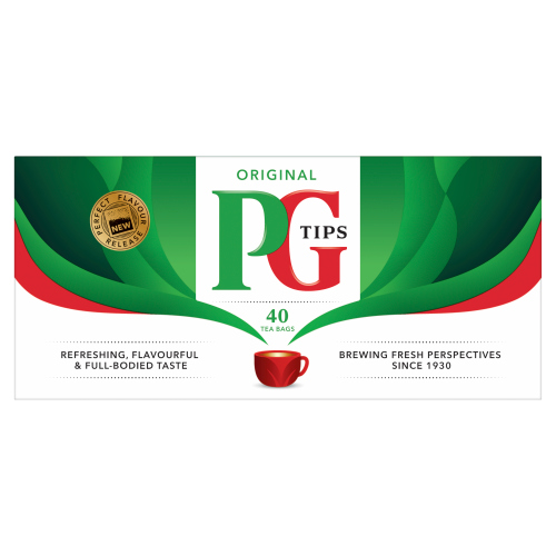 PG Tips Teabags 116g pack shot