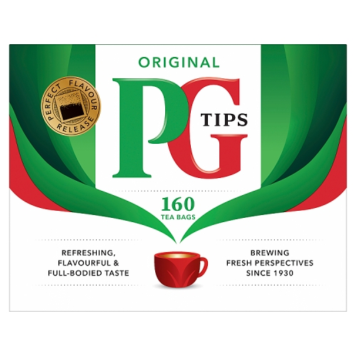 PG Tips Teabags 160g pack shot