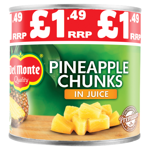 Del Monte Pineapple Chunks in Juice 435g PMP pack shot
