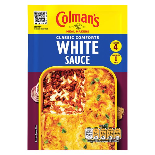 Colmans Pour Over Sauce Savoury White 26g pack shot