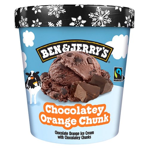 Ben & Jerrys Chocolate Orange Chunk 465ml pack shot