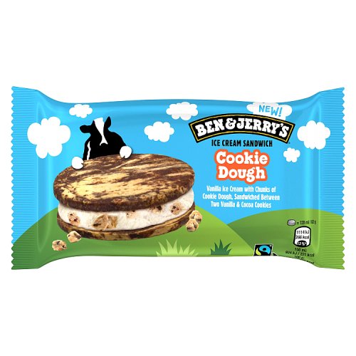 Ben & Jerrys Cookie Dough Sandwich 120ml pack shot