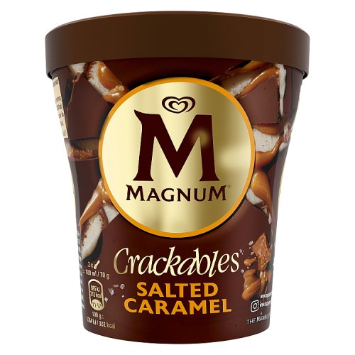 Magnum Double Salted Caramel Tub 440ml pack shot