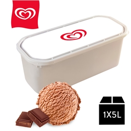 Wall's Chocolate Scooping Ice Cream 5Ltr pack shot