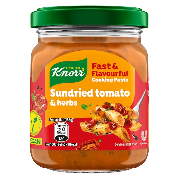 Knorr Bouillon Paste Sauce Herbs Jar 165g pack shot