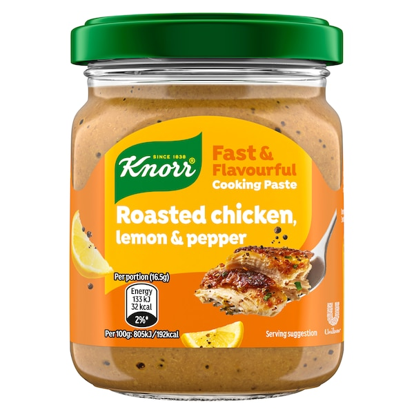 Knorr Bouillon Paste Sauce Chicken Jar 165g pack shot