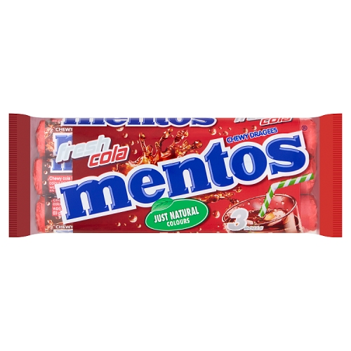 Mentos Cola Roll 3pk (3 x 36.6g) pack shot