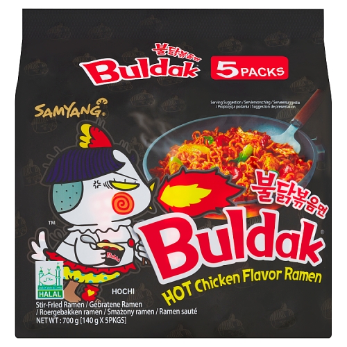 Buldak Ramen Original 5pk (5 x 140g) pack shot