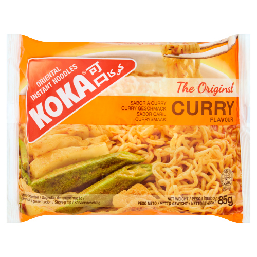 Koka Curry Instant Noodles 85g pack shot