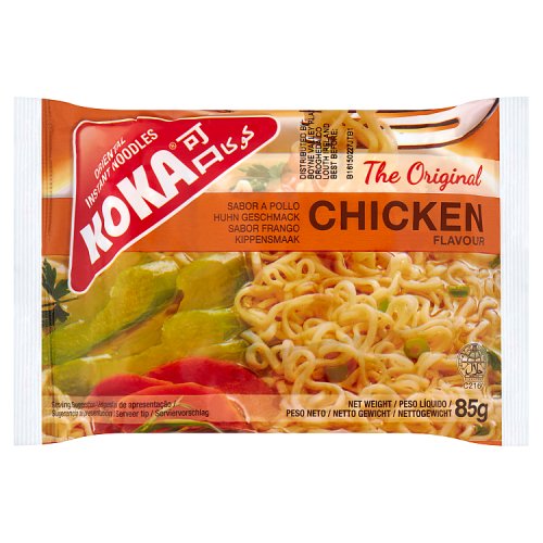 Koka Instant Noodles Chicken Flavour 85g pack shot