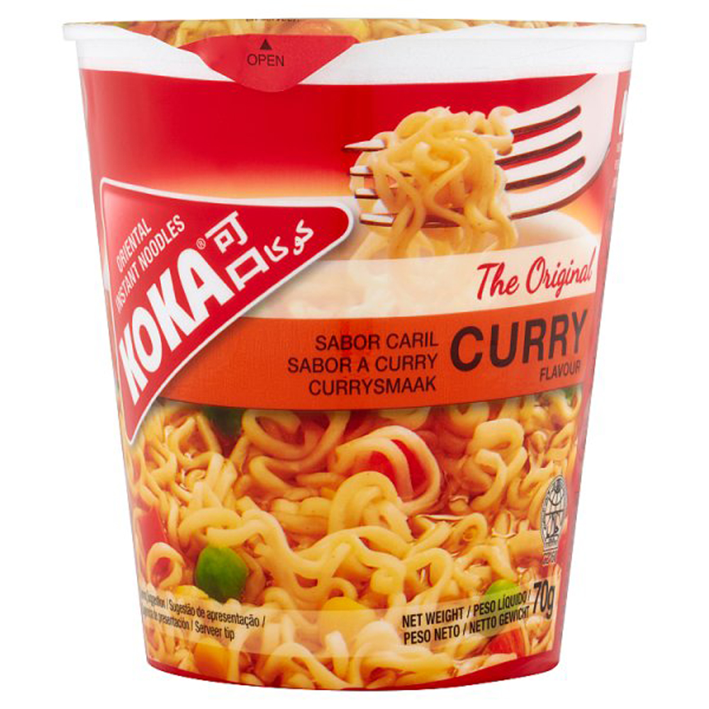 Koka Noodle Cup Curry 70g pack shot