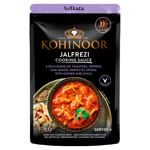 Kohinoor Calcutta Jalfrezi Sauce 375g pack shot