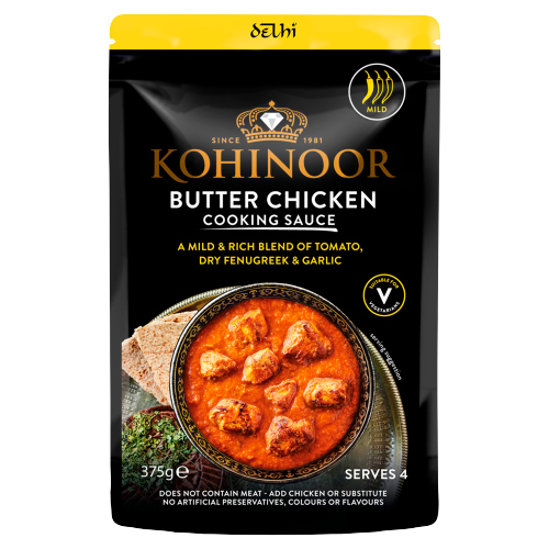 Kohinoor Delhi Butter Chicken Sauce 375g pack shot